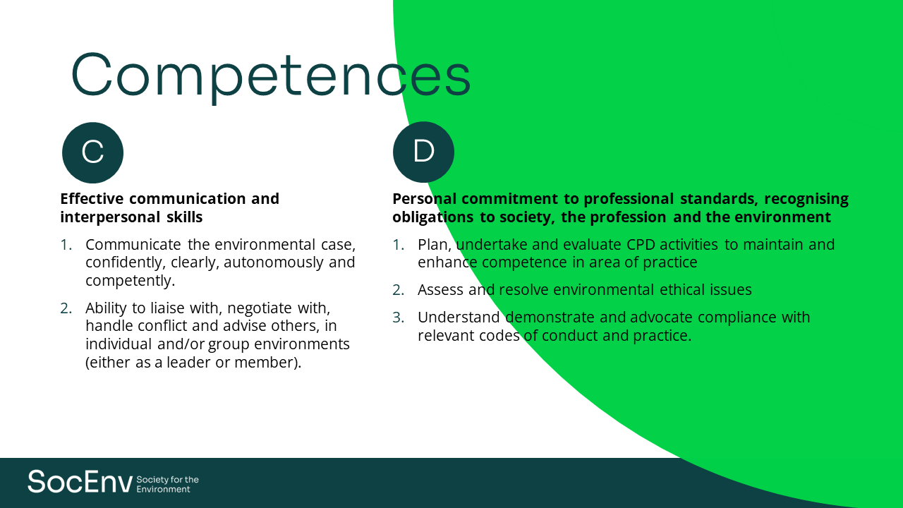 REnvP competencies slide